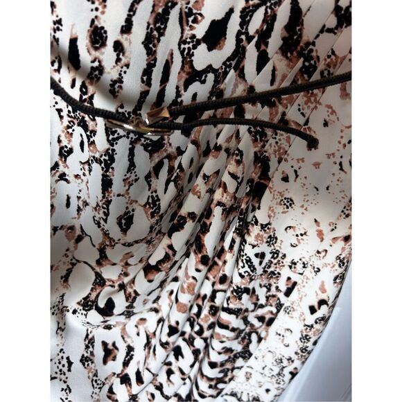 Bebe  animal print dress size 00 cat leopard cheetah work business dress sexy nw - Picture 5 of 7